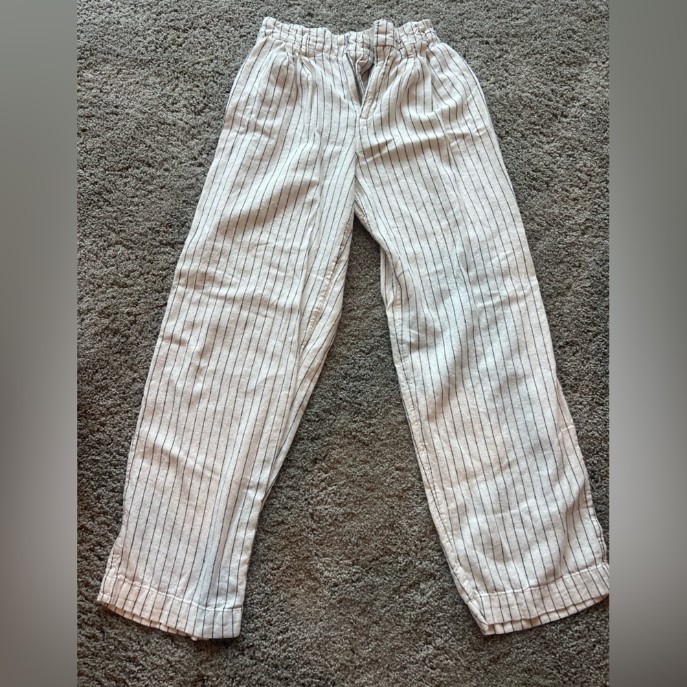 Target beige linen like pants